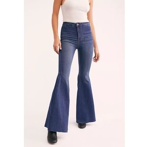 Free People Just Float on Flare Jeans